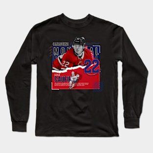 Cole Caufield Hockey Paper Poster Canadiens Long Sleeve T-Shirt